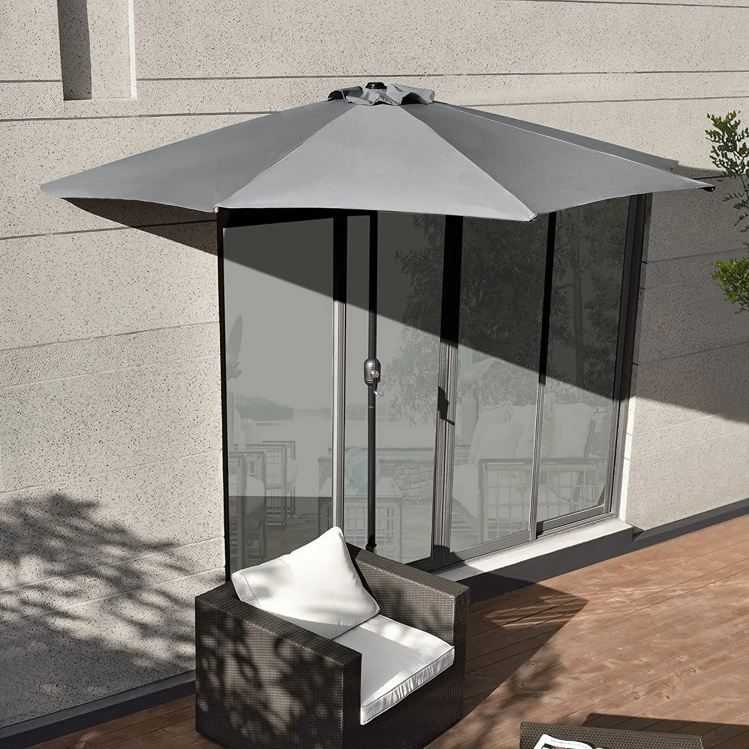 modernhome sl-um016 polu-suncobran 2,7m sivi - slika 9