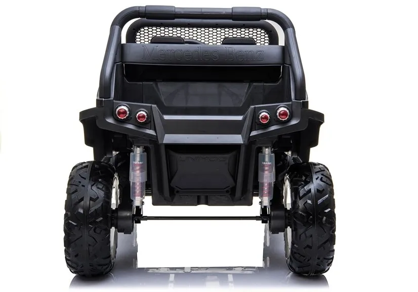 mercedes unimog - automobil na akumulator, crni 4x4 - slika 7