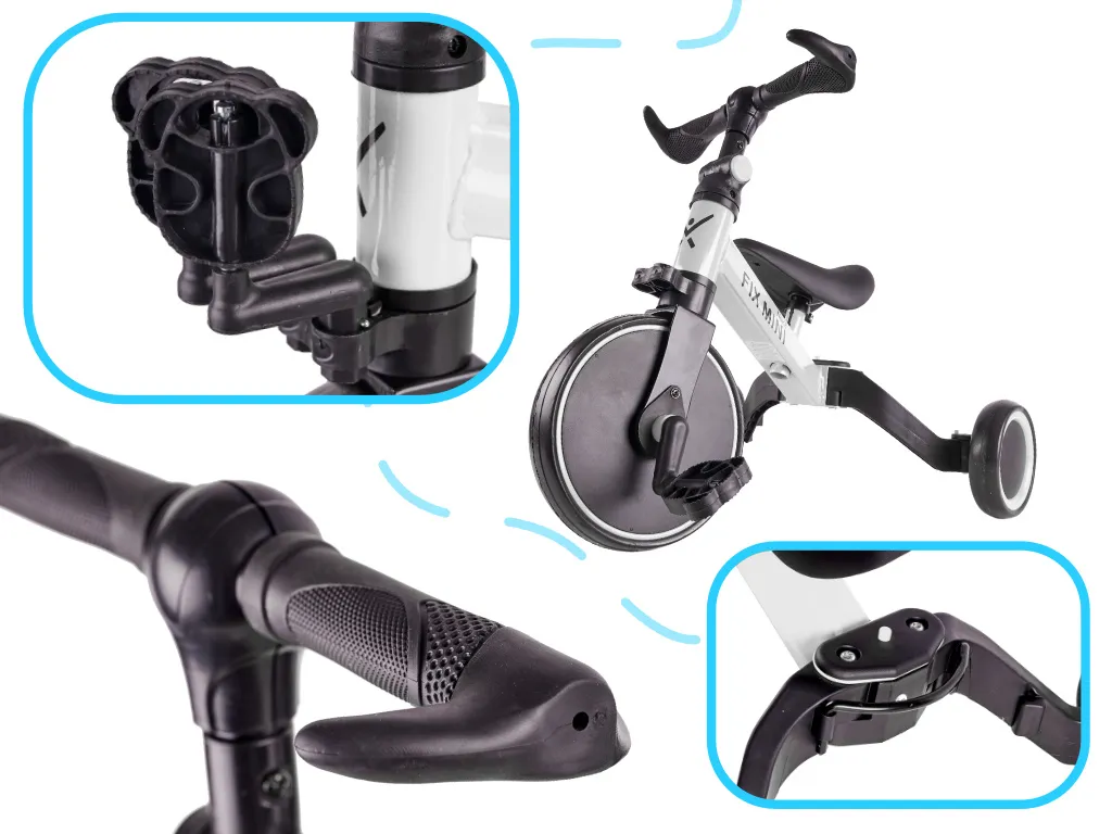 trike fix mini 3u1 tricikl s pedalama bijeli - slika 3