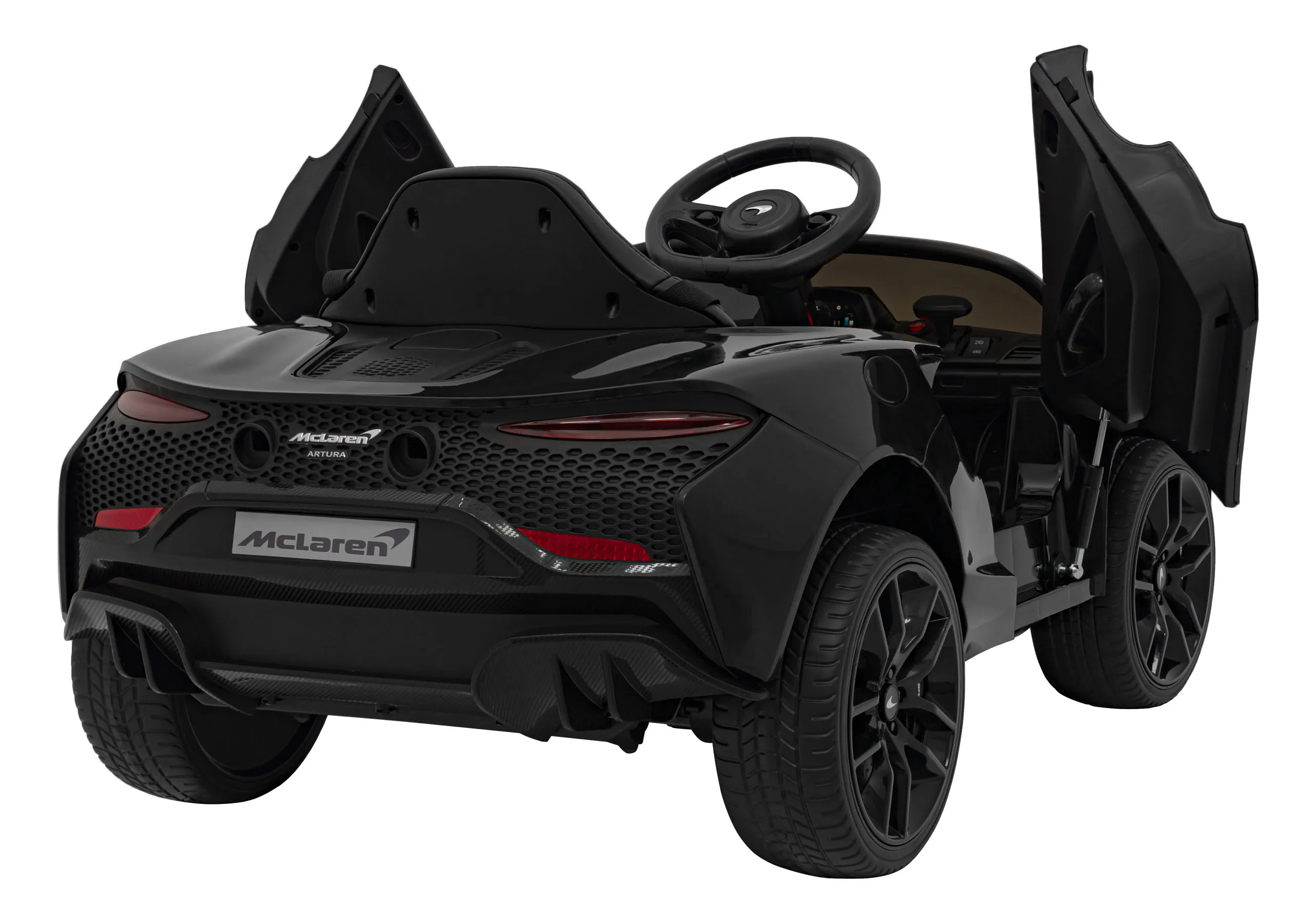 mclaren artura, auto na akumulator, crni - slika 4