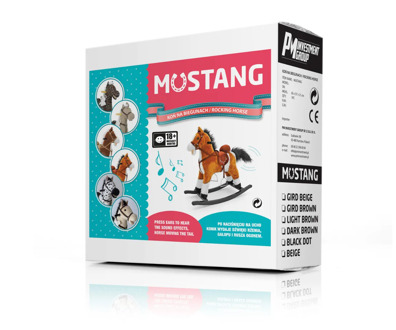 milly mally ljuljajući konjić mustang svijetlosmeđi - slika 7
