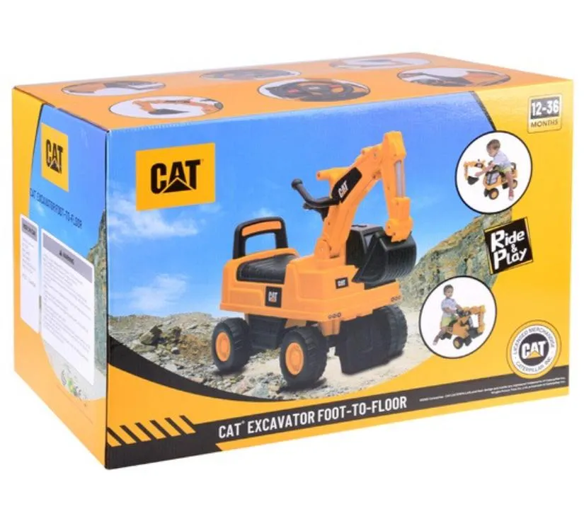 dječja guralica cat s pomičnom žlicom, prostorom za odlaganje, truba - slika 6