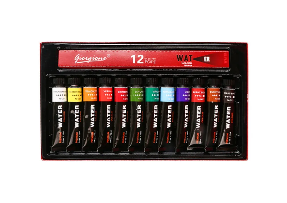 set akrilnih boja u tubi 12 boja - slika 5