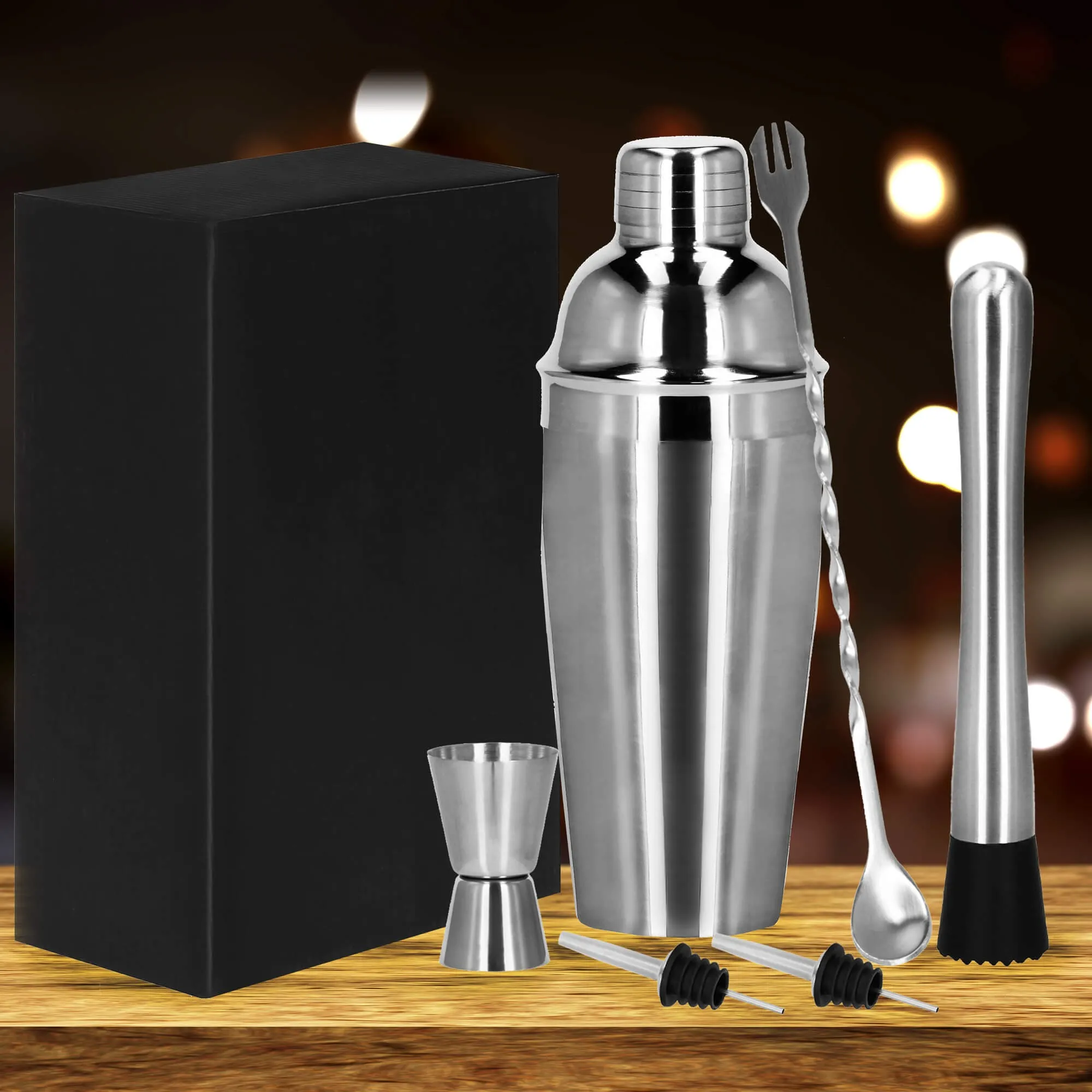 set za pripremu pića za barmene shaker 550 ml 6 komada - slika 7