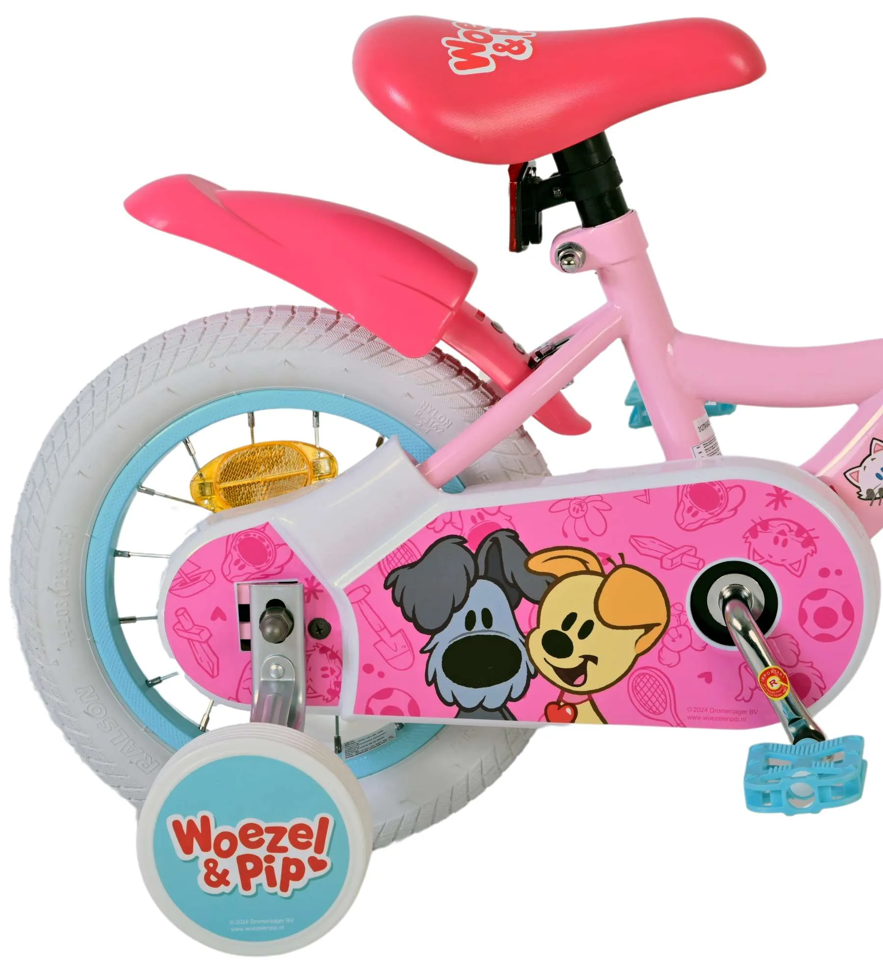 dječji bicikl woezel & pip 12 inch - pink - slika 4