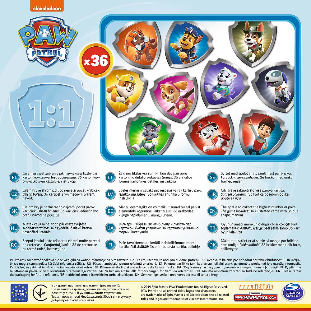 trefl memory paw patrol - slika 3
