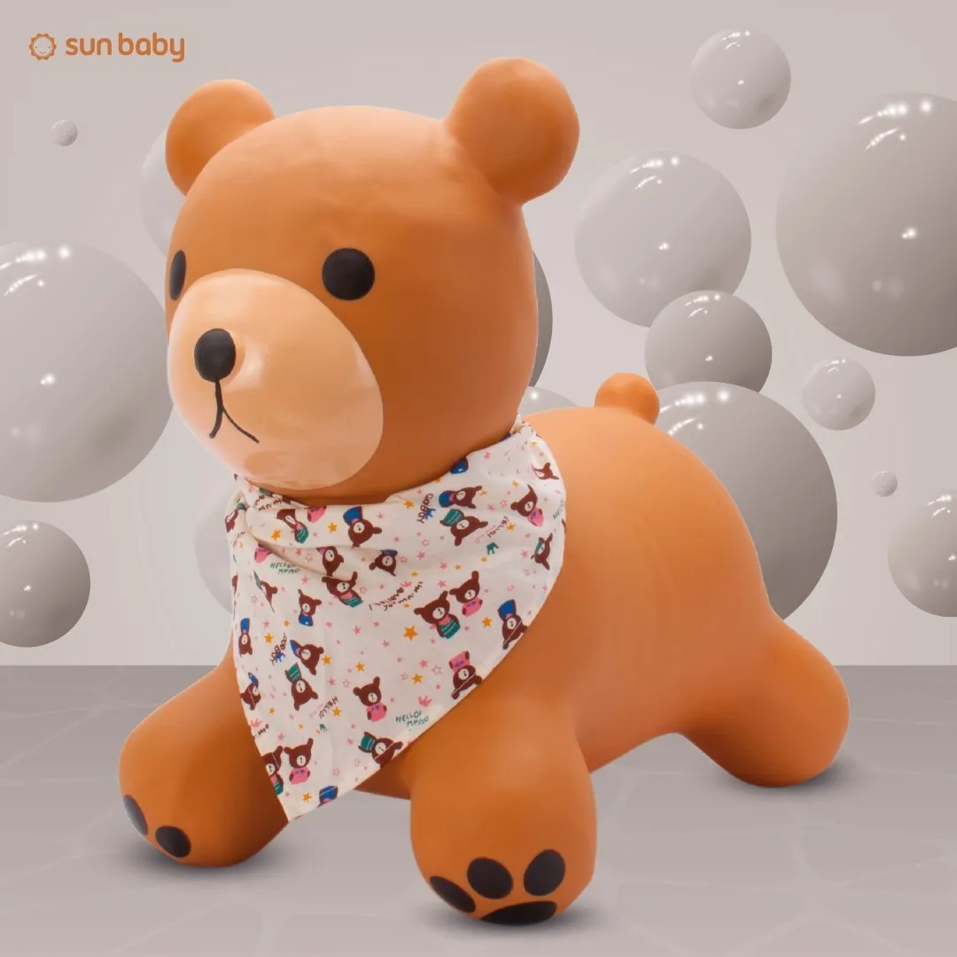 medo za skakanje 55cm smeđi s maramom - slika 6
