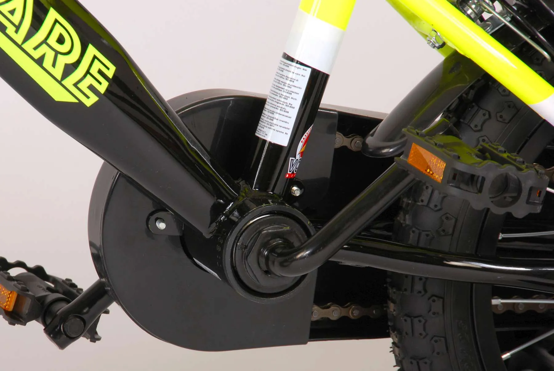 dječji bicikl volare sportivo 14" s dvije ručne kočnice neon žuti - slika 16