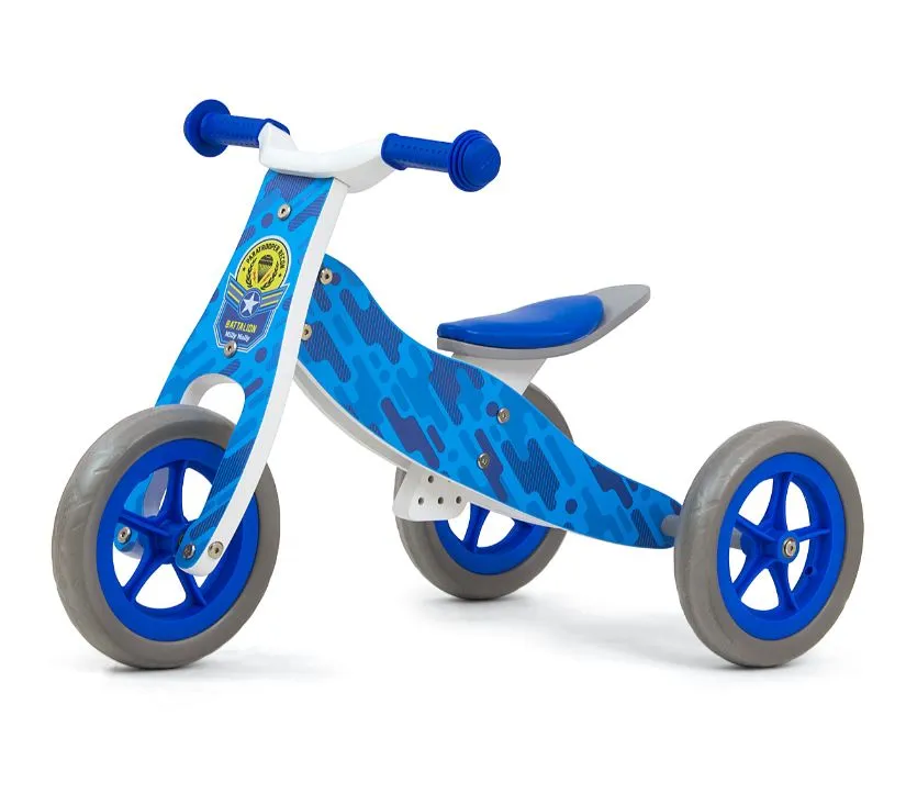milly mally 2u1 tricikl bez pedala plavi - slika 4