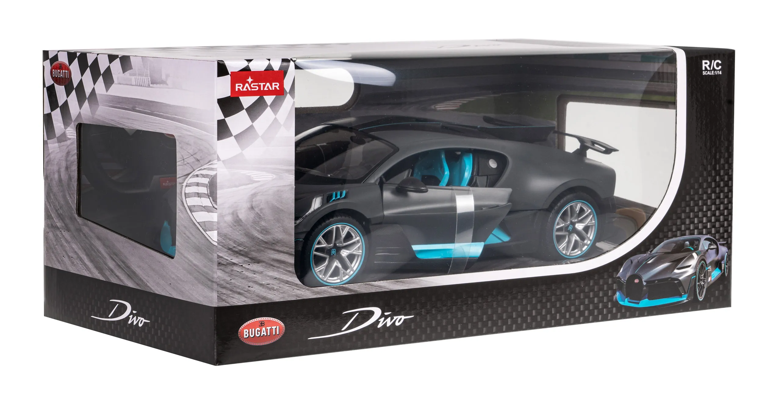 rastar bugatti divo na daljinsko upravljanje 1:14 crni - slika 7