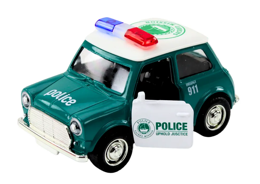 klasični policijski automobil 1:38, zeleno - slika 3