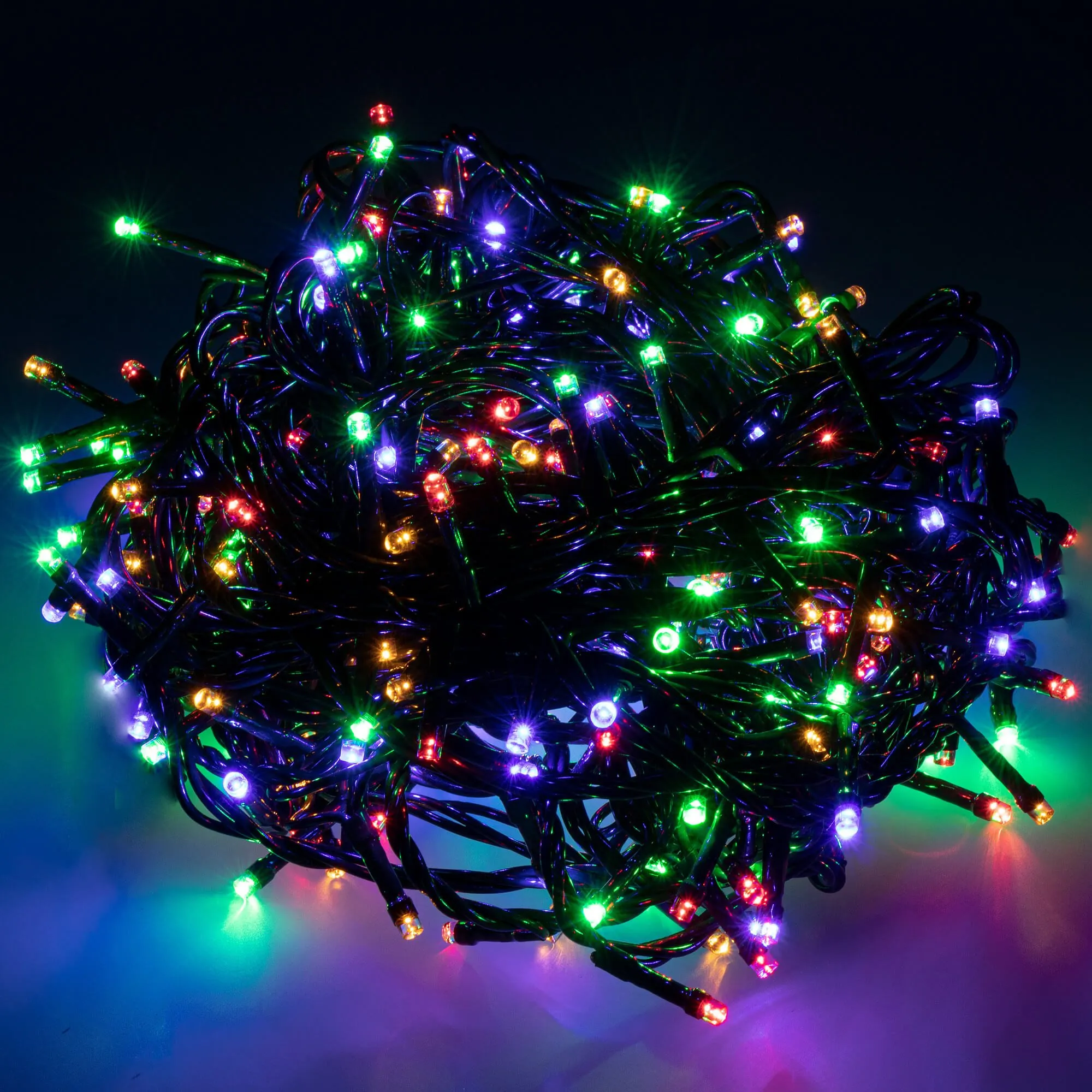 svjetla za božićno drvce 300 led dioda, šarena - slika 3