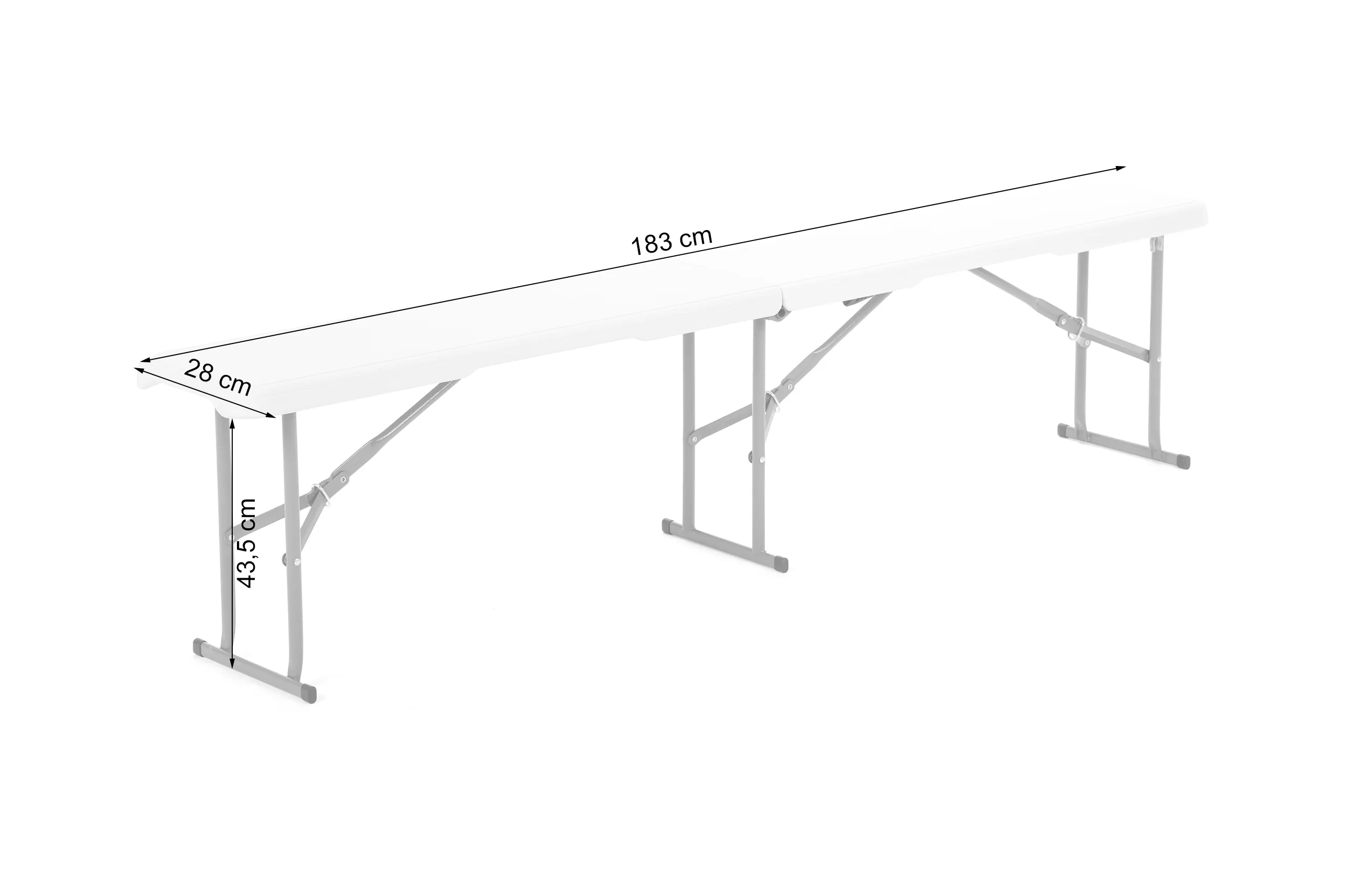 klupa za ugostiteljstvo 183 cm - slika 9