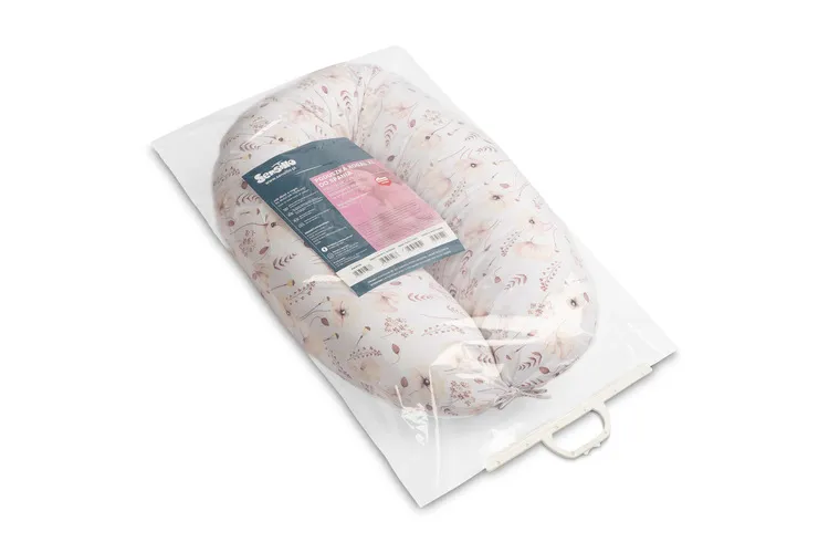 xl trudnički jastuk pastelno rozi - slika 4