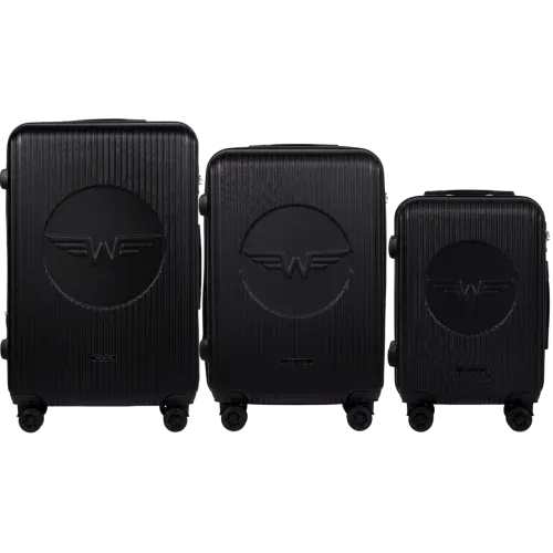 swallow, set od 3 wings abs+ kofera (l,m,s) crna - slika 2