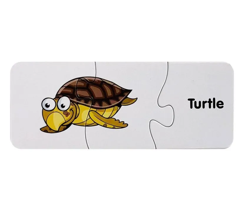 edukativne puzzle - oceanske životinje na engleskom - slika 3
