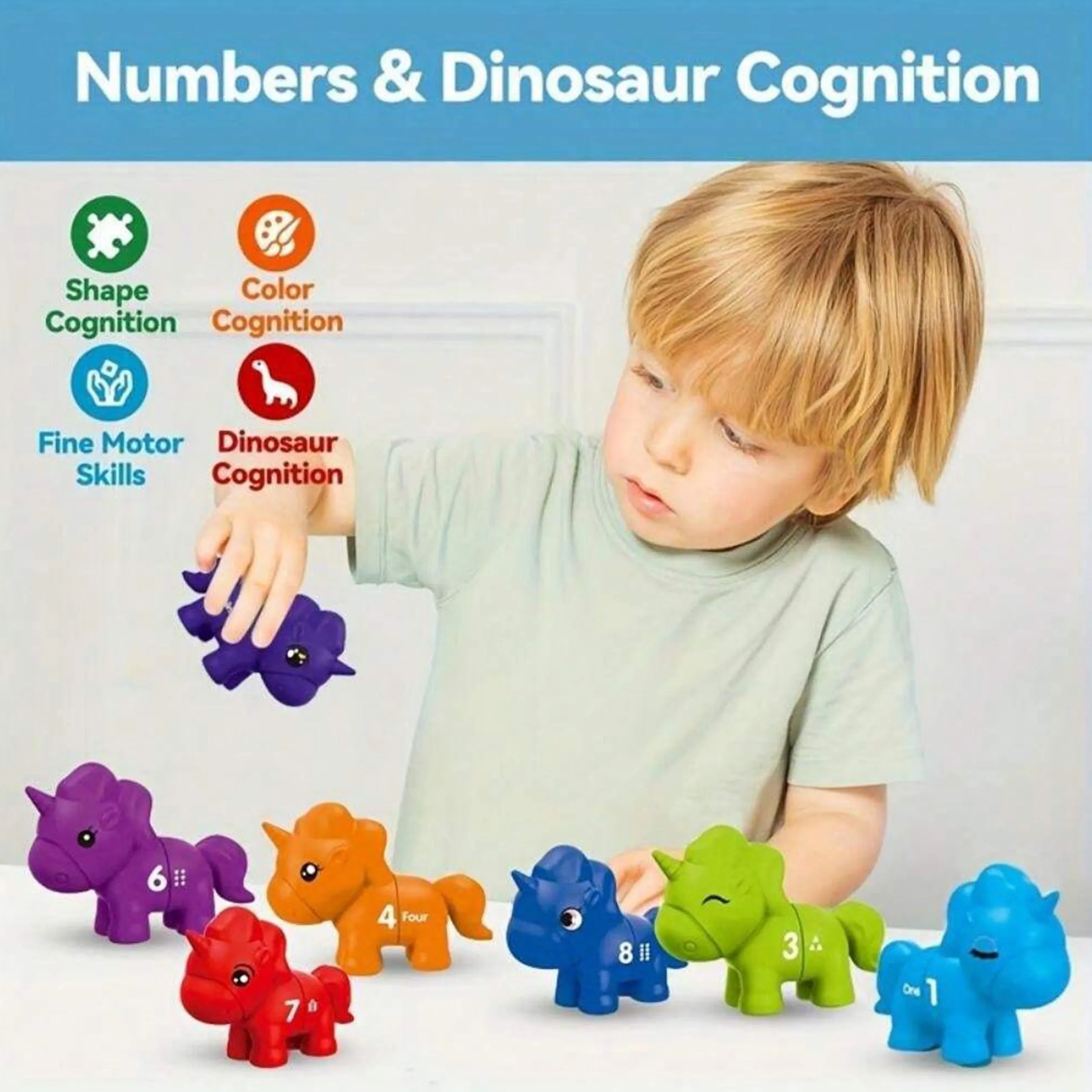 woopie montessori set za sastavljanje "spoji brojeve" 13 kom. - slika 3
