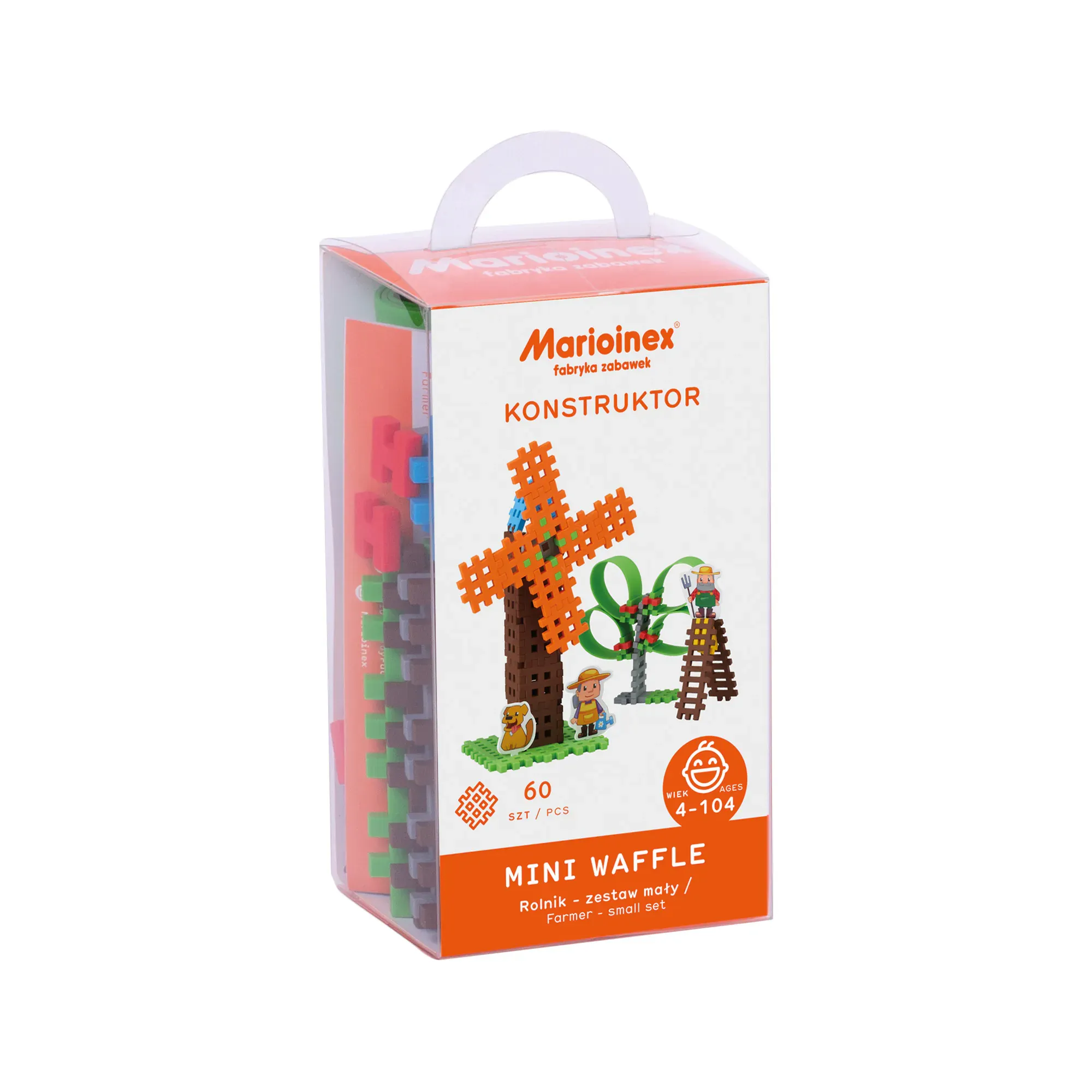marioinex set waffle kockica farmer 60kom. - slika 2