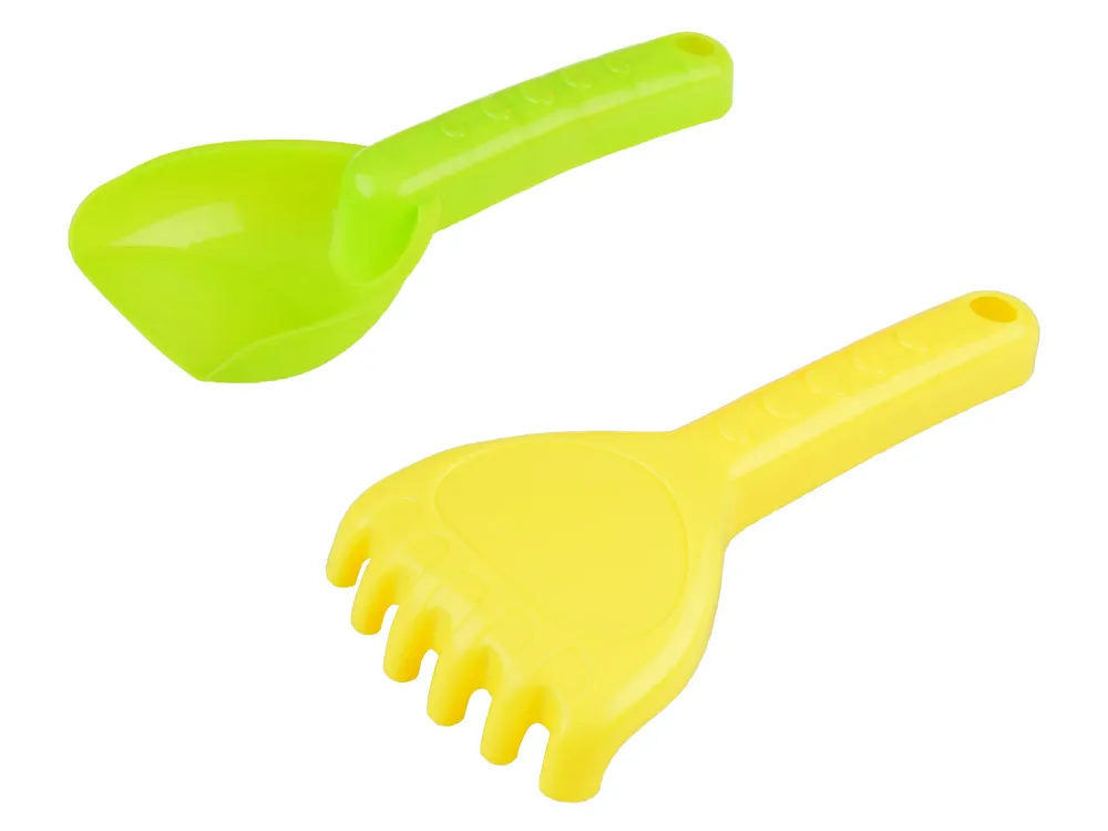 set: kanta + lopata, grablje i kalupi. igračka za pijesak za5077 - slika 4
