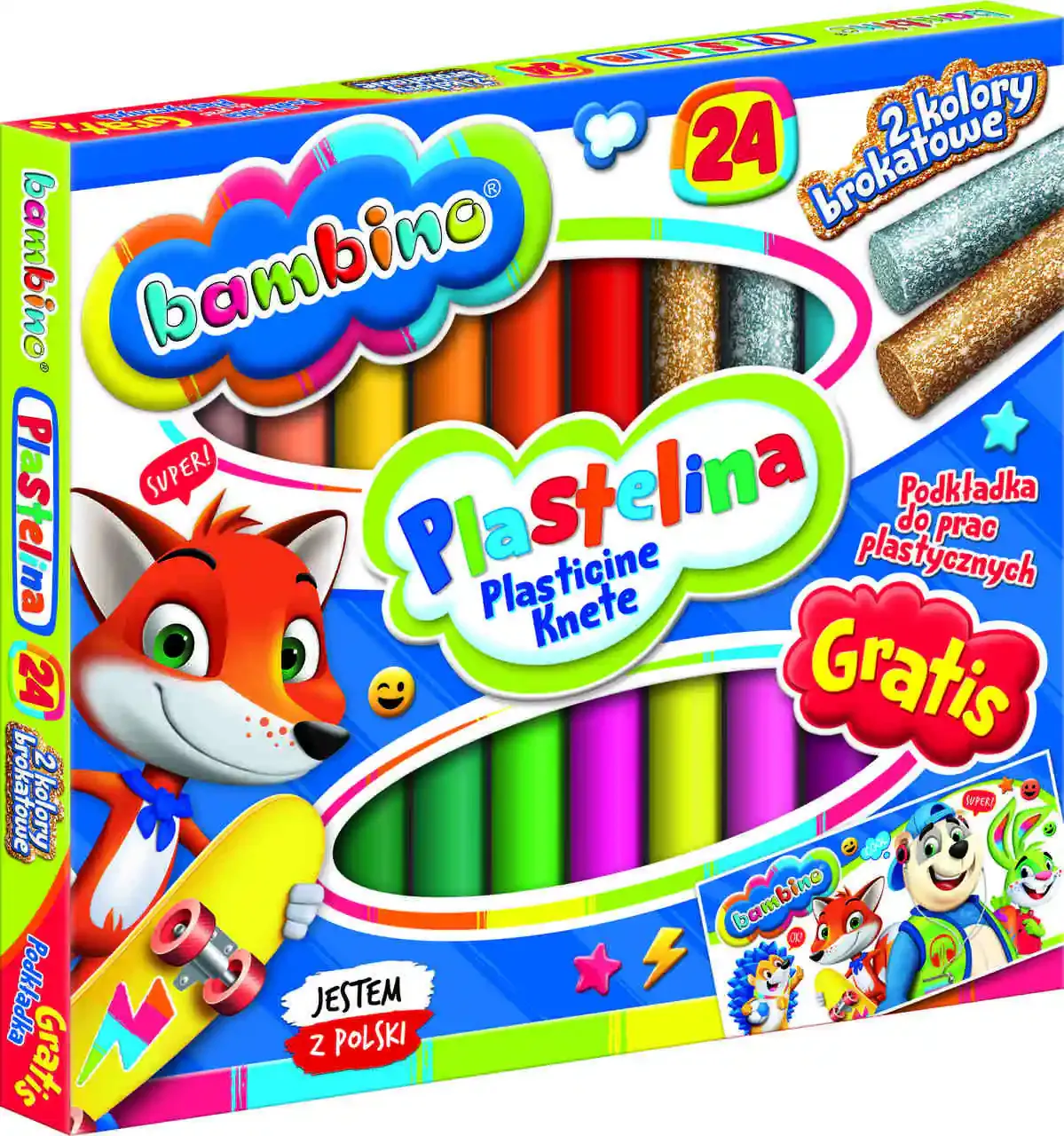 bambino šareni plastelin 24 boje - slika 2