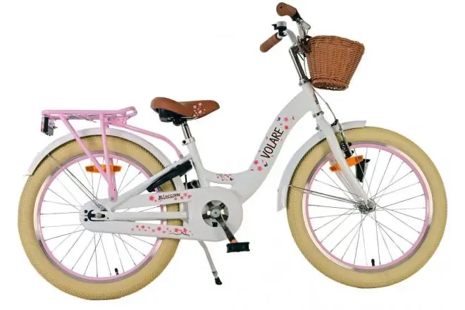 dječji bicikl volare blossom - za djevojčice - 20 cola - bijeli - slika 2