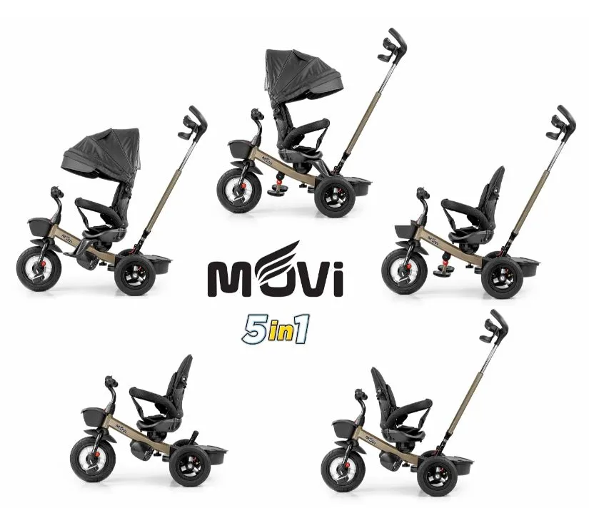dječji tricikl 5u1 movi gold limited edition - slika 3