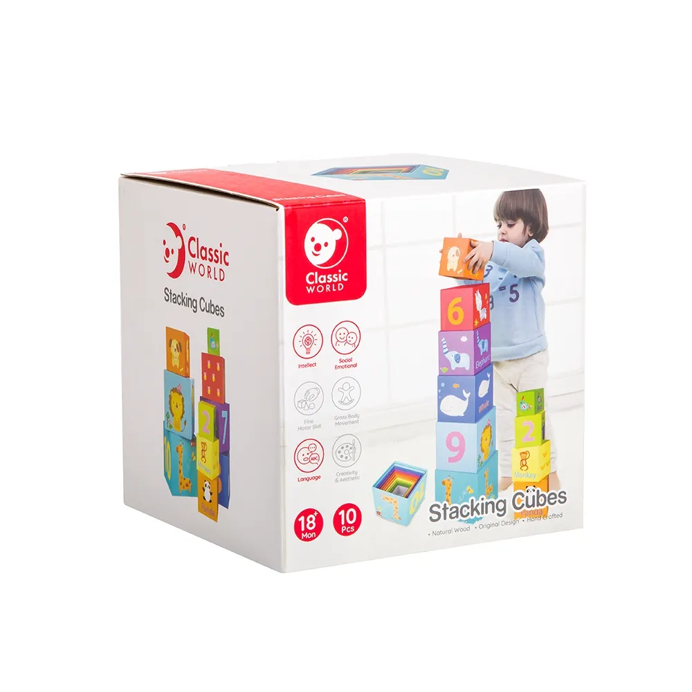 classic world magic box blocks puzzle tower edukativna igračka - slika 10