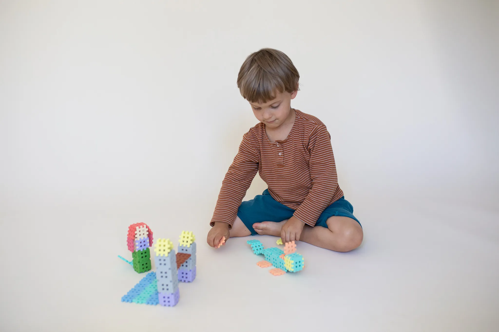 marioinex set mini waffle kockica pastelne 35kom. - slika 3