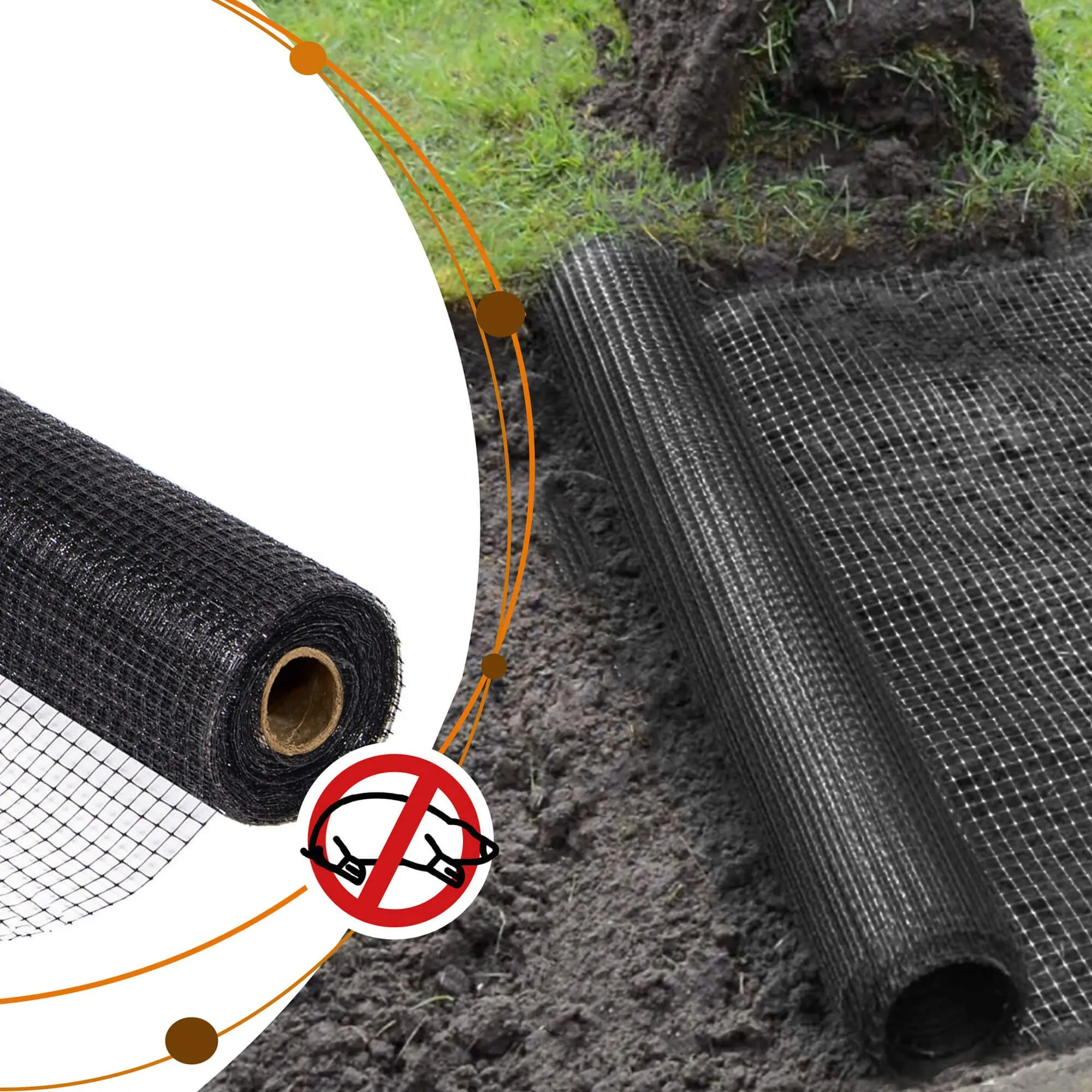 mreža protiv krtica 30 gsm 2 x 100 m - slika 9
