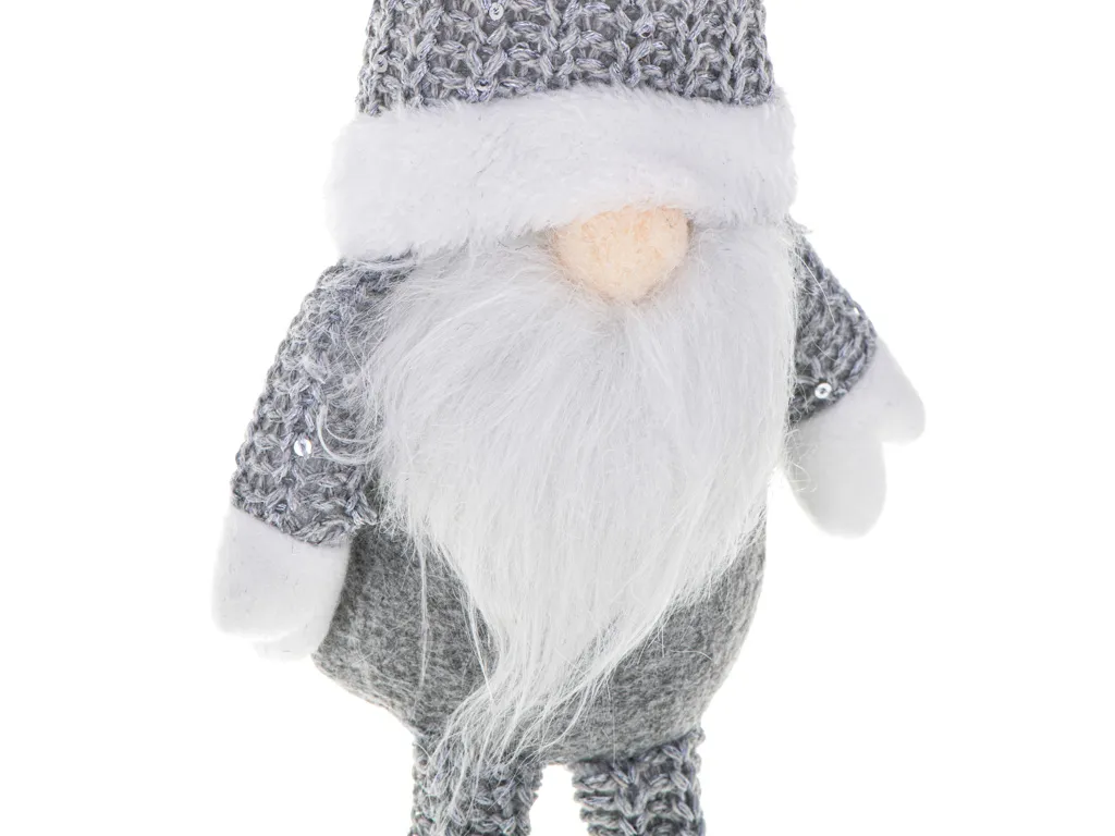 božićni gnom sivi 47cm - slika 7