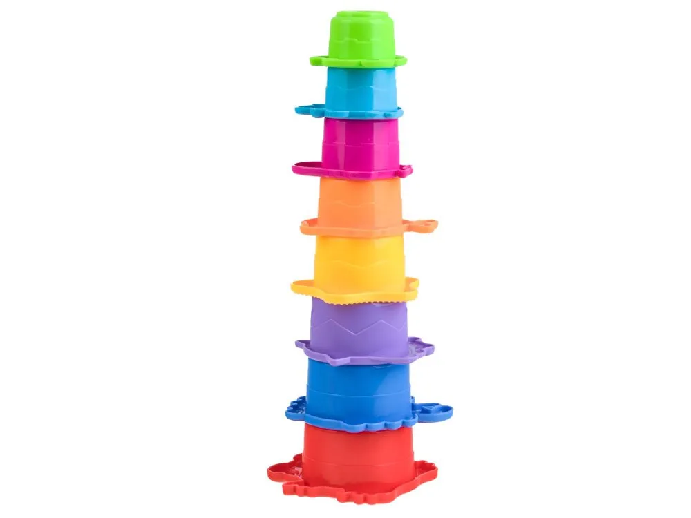 šareni set za kupku toranj šalica - slika 5