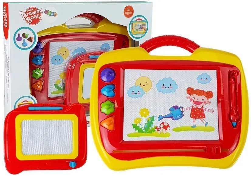 set od 2 magnetske ploče crveno-žuti - slika 2