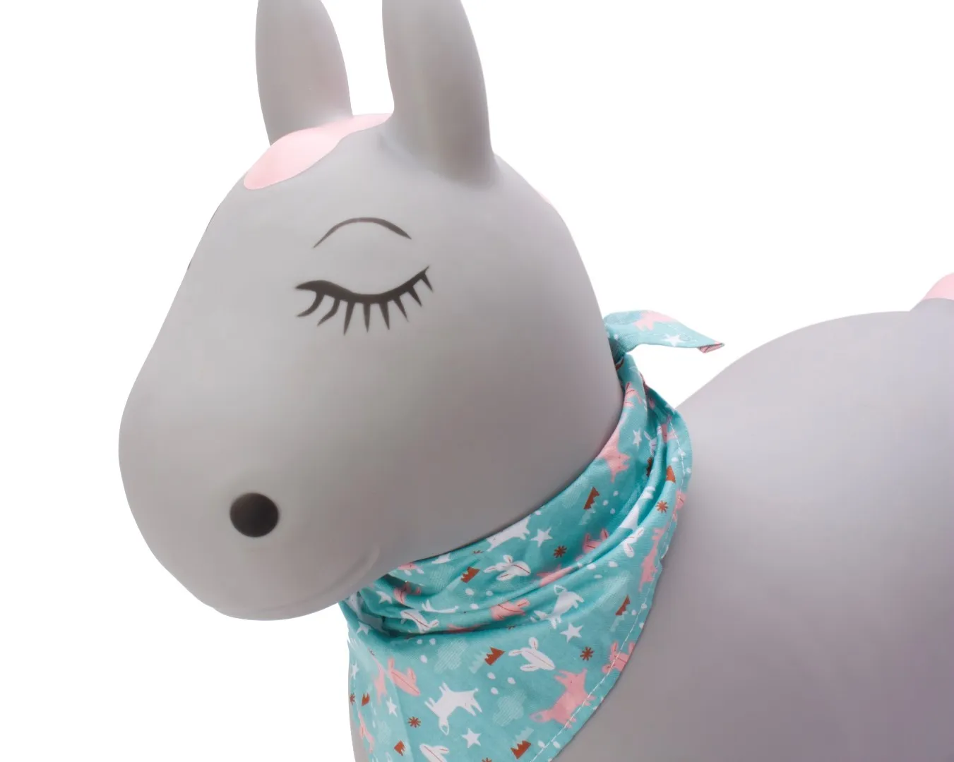 gumeni sivi pony za skakanje 60cm - slika 7