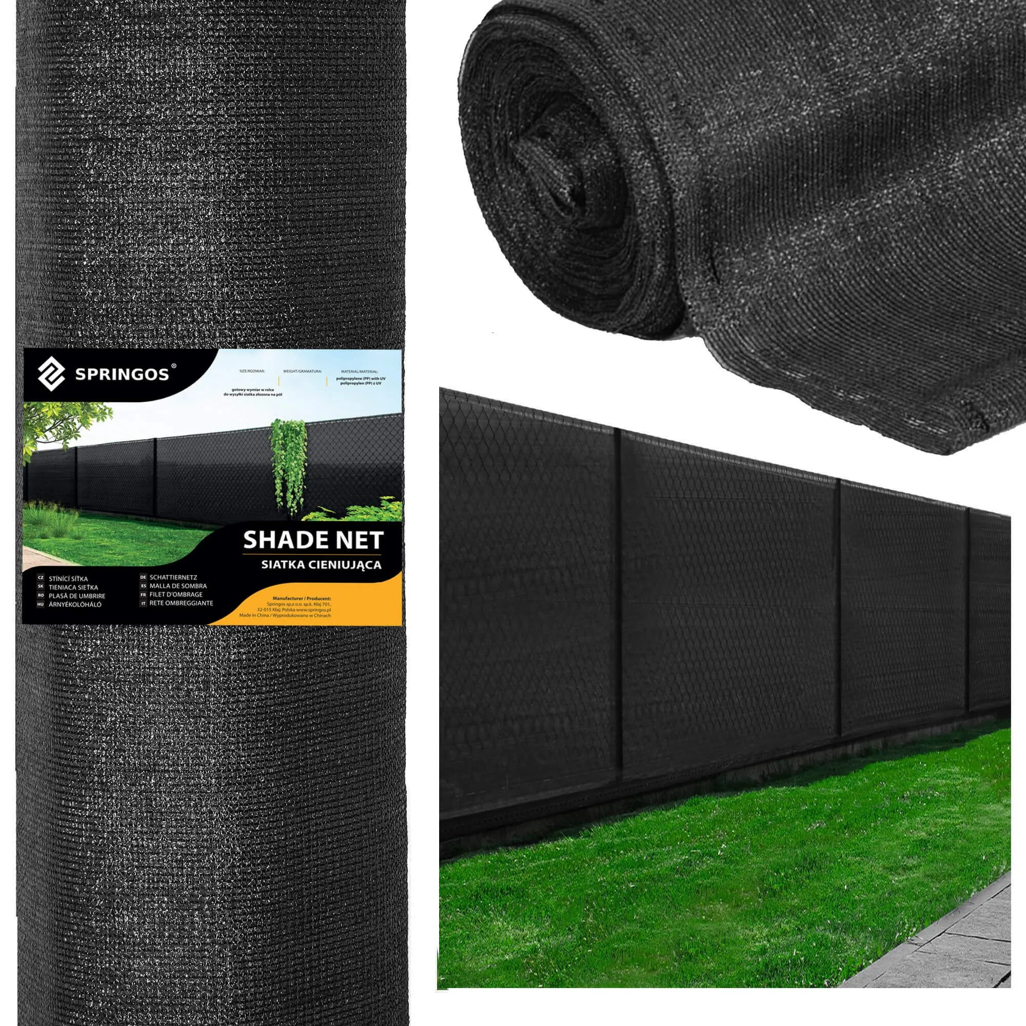 mreža za sjenilo crna 140 gsm 1,5 x 10 m 50 vezica - slika 11