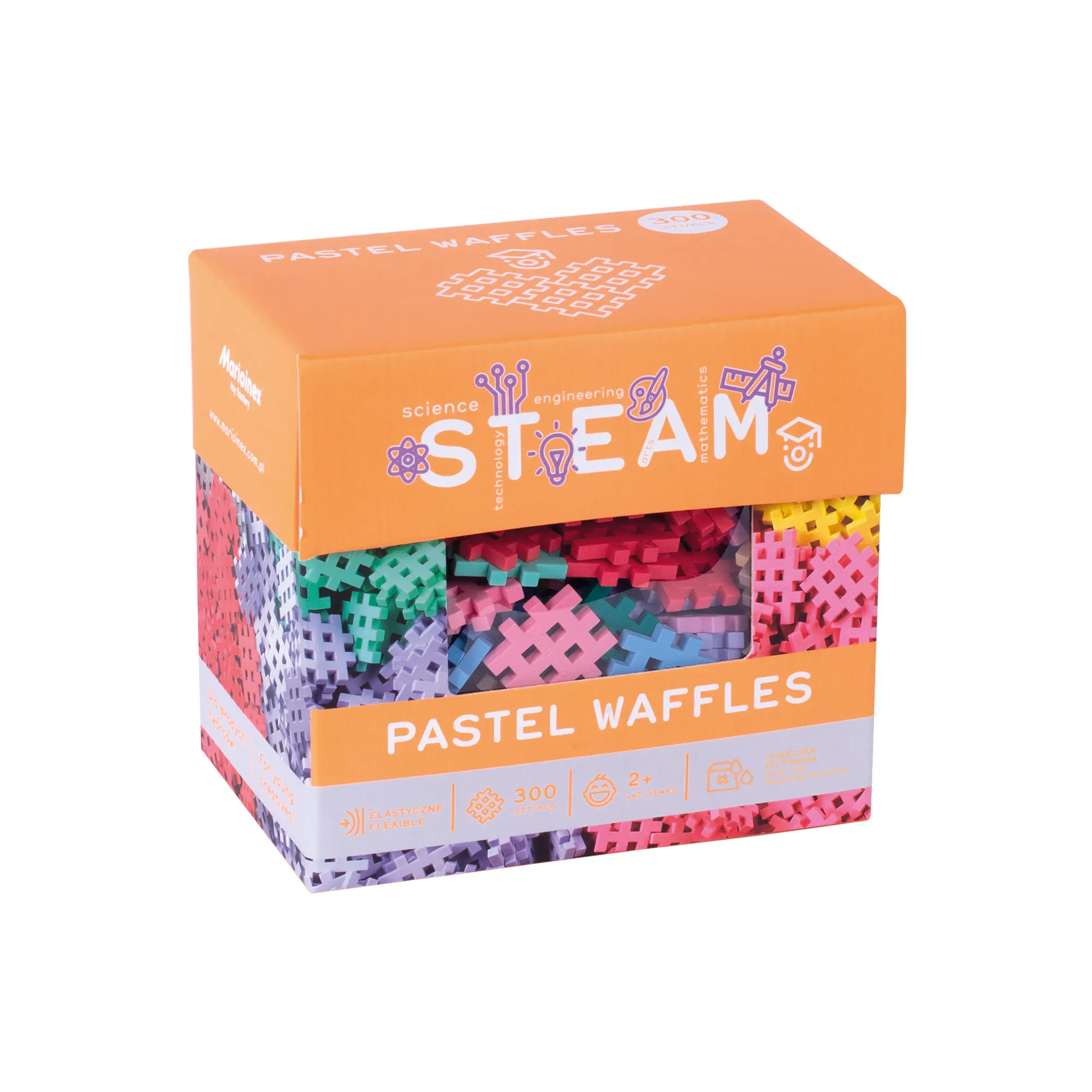 marioinex set mini waffle kockica pastelne 300kom. - slika 2