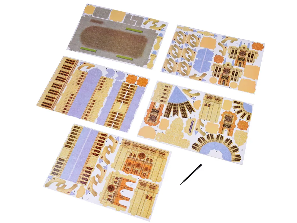 3d puzzle katedrale notre-dame u parizu - slika 4
