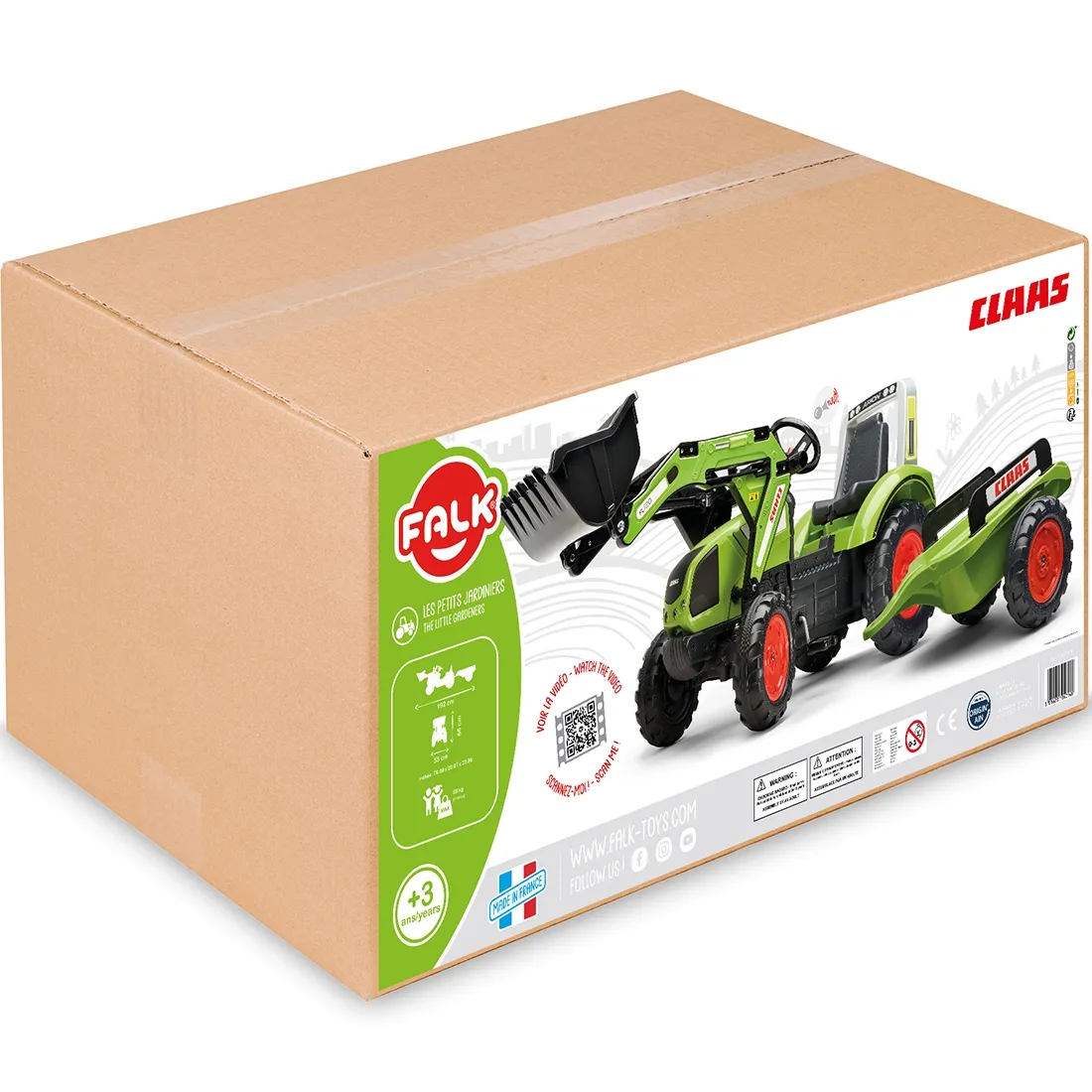 falk traktor na pedale claas - zeleni 3+ - slika 6