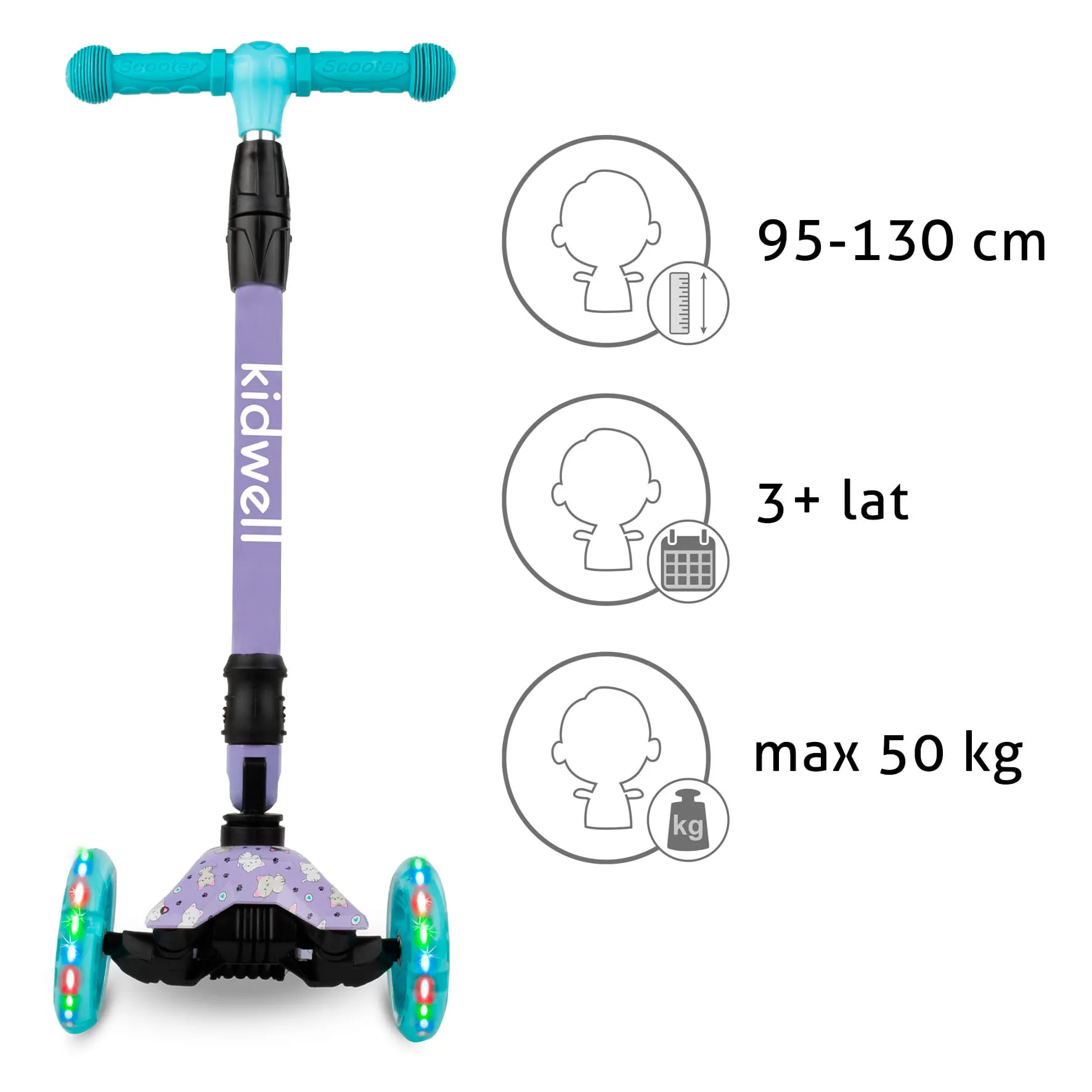 kidwell vento romobil s led kotačima - slika 5