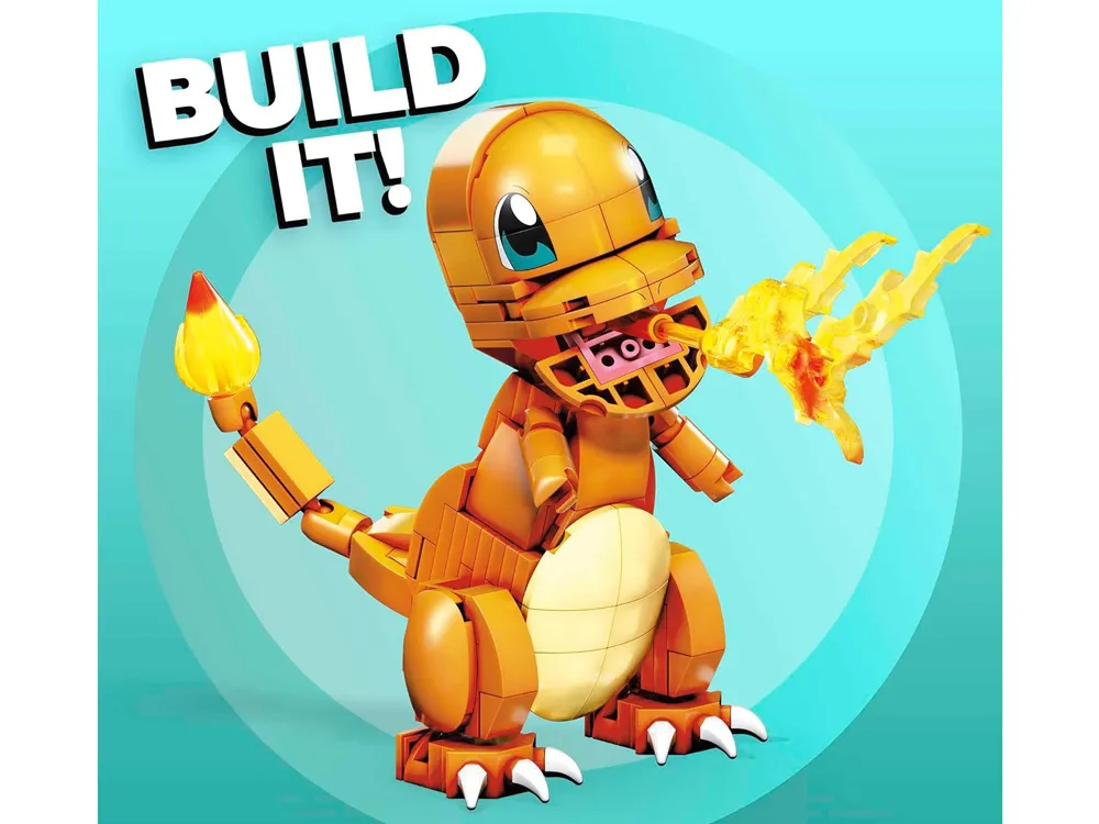 mattel mega pokémon charmander građevinske kocke 10 cm 180 komada za6186 - slika 6