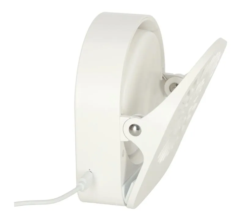 noćna lampa s kopčom - bijela - slika 7