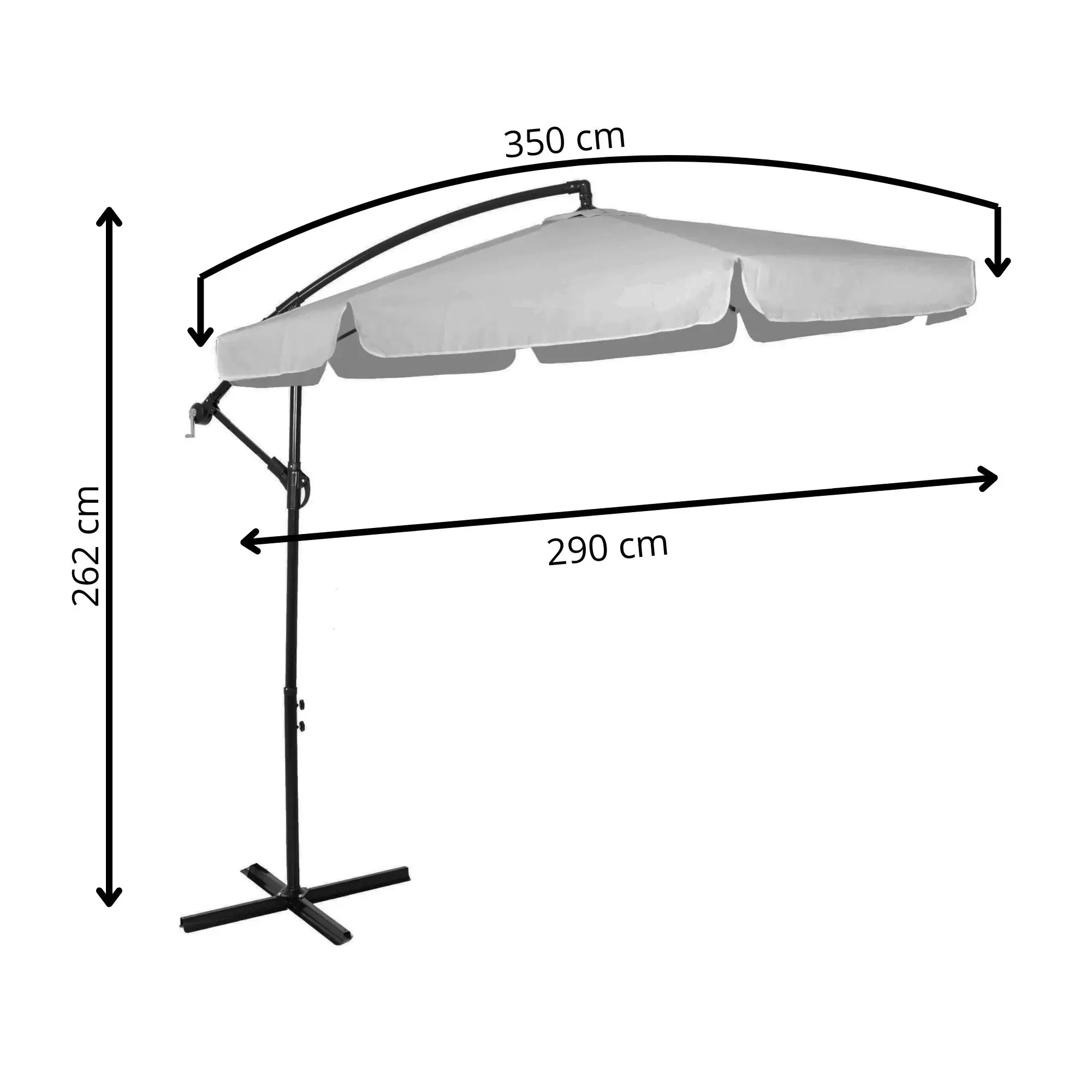 vrtni suncobran gu0042 300 cm - slika 2