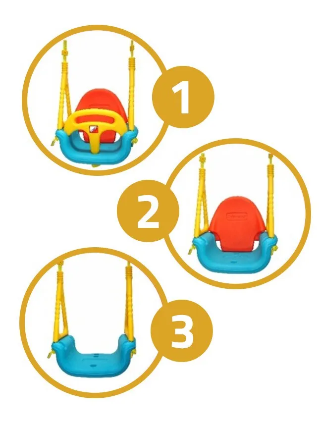 ricokids sigurna 3-u-1 ljuljačka 422 - slika 6