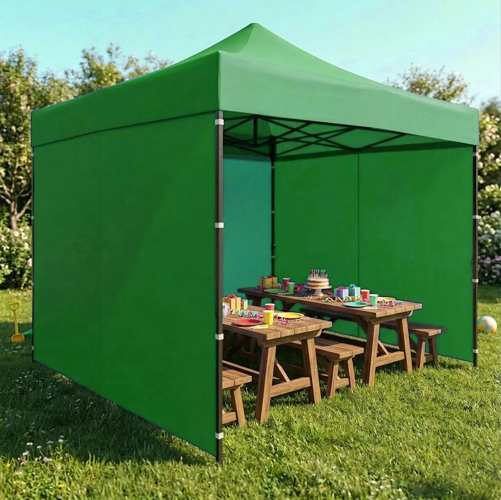 multigarden automatski samosklapajući vrtni paviljon 3 × 3 m, zeleni - slika 4
