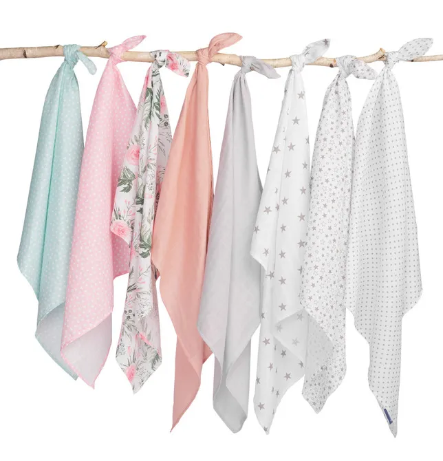 sensillo muslin pelena 70x80cm roza - slika 3
