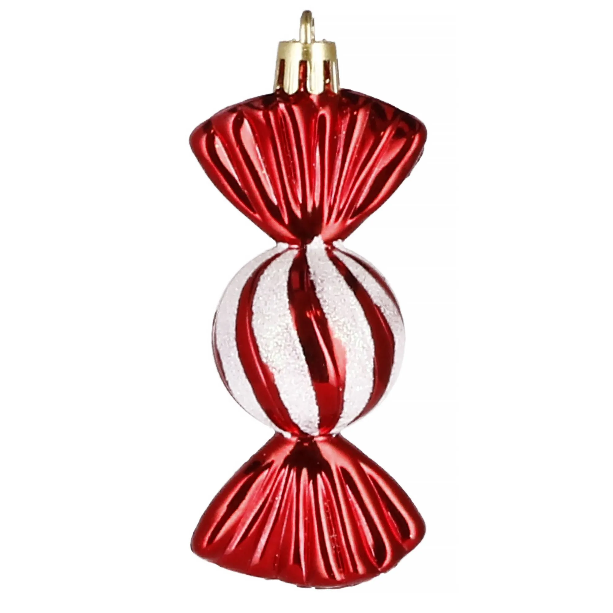 božićne kuglice 6 cm – set od 5 komada, bomboni - slika 10