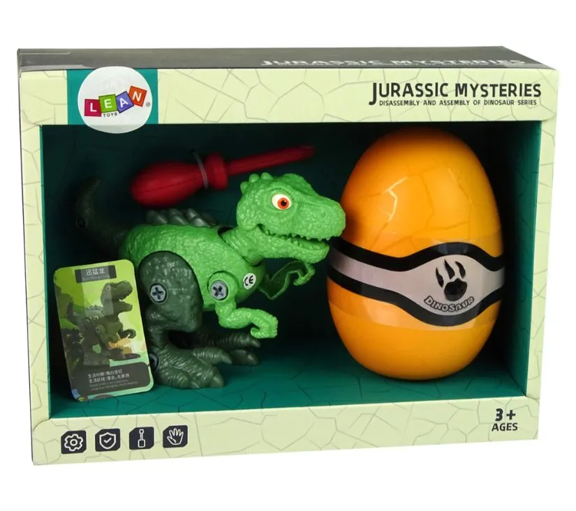 dinosaur na rastavljanje tyrannosaurus rex s jajetom i dodacima zeleni - slika 7