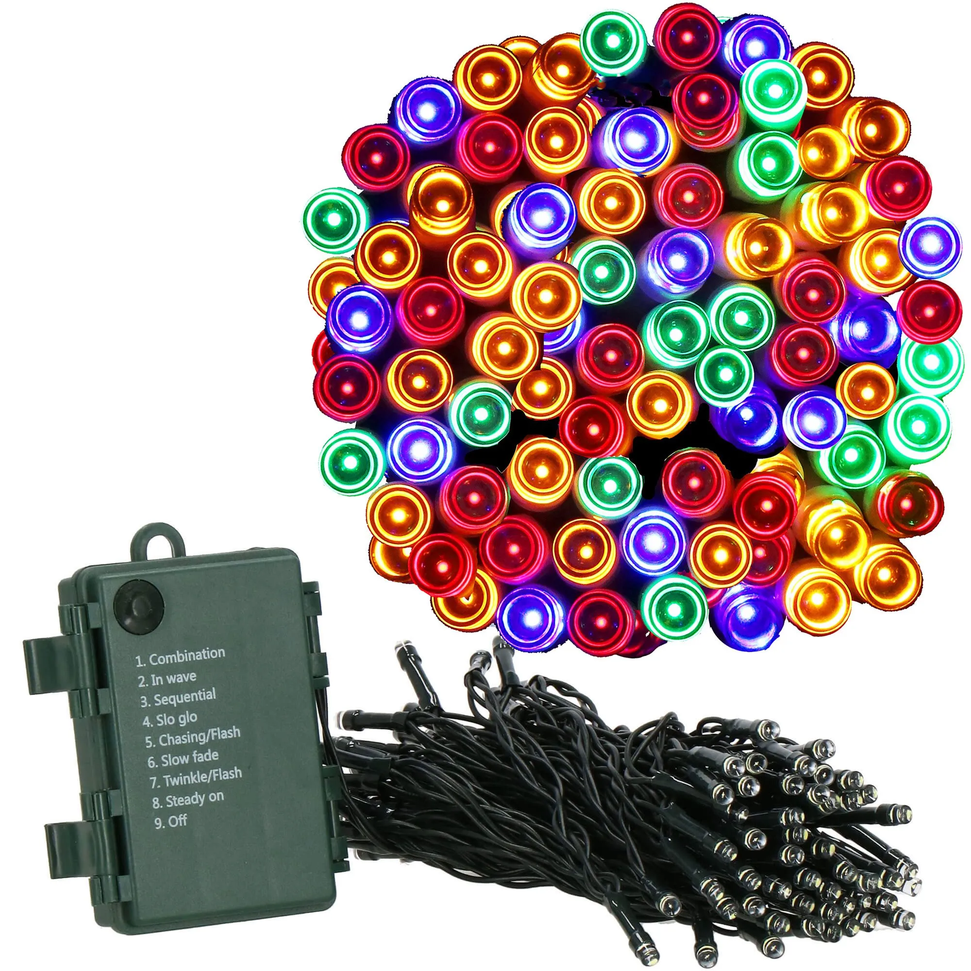 led lampice na baterije – 50 lampica višebojna - slika 6