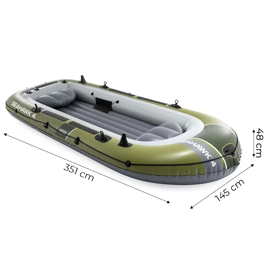 gumenjak seahawk 4, za 4 osobe, s pumpom i 2 vesla, intex 66334 - slika 8