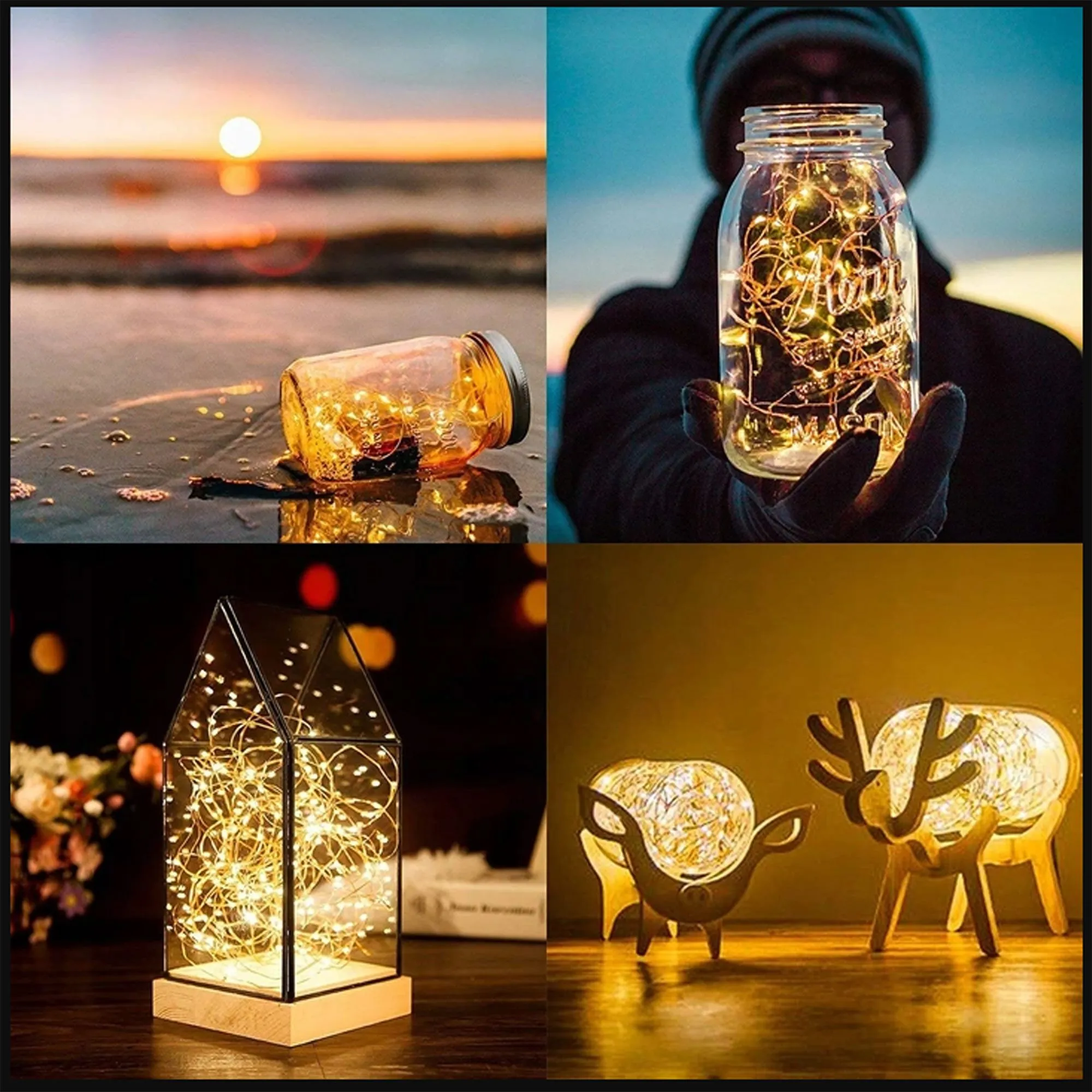 ukrasne lampice 300 led za bor, toplo bijela - slika 5