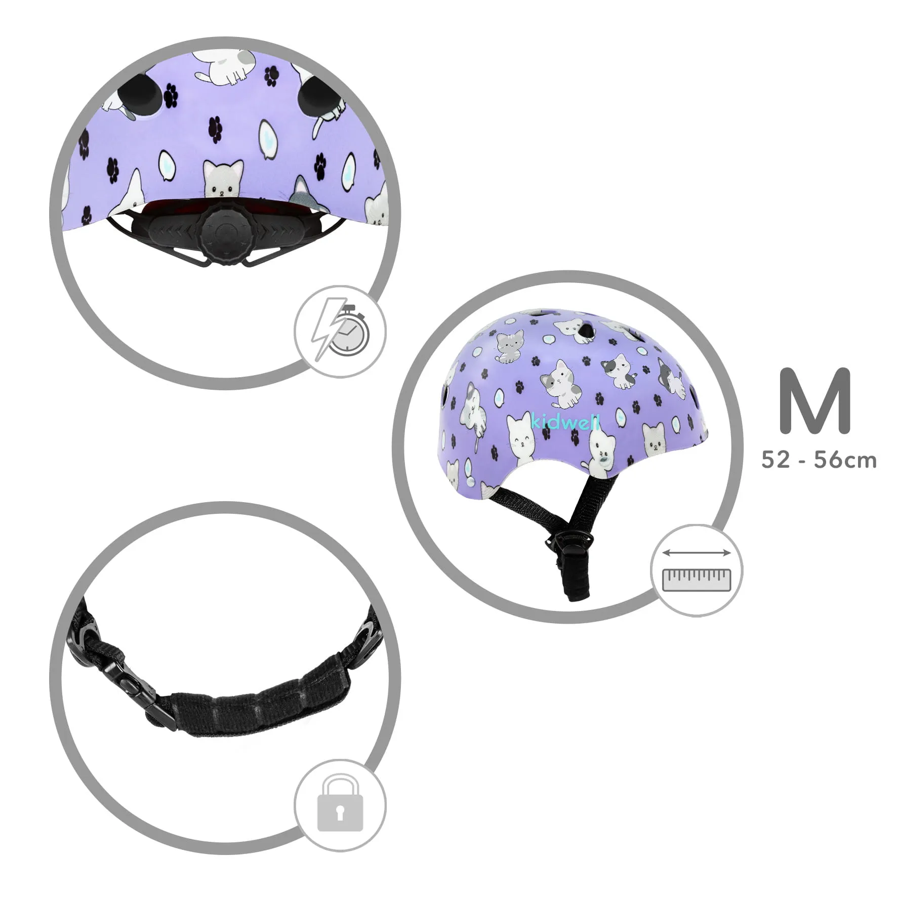 zaštitna kaciga orix plus kitty m 52 do 56 cm - slika 9